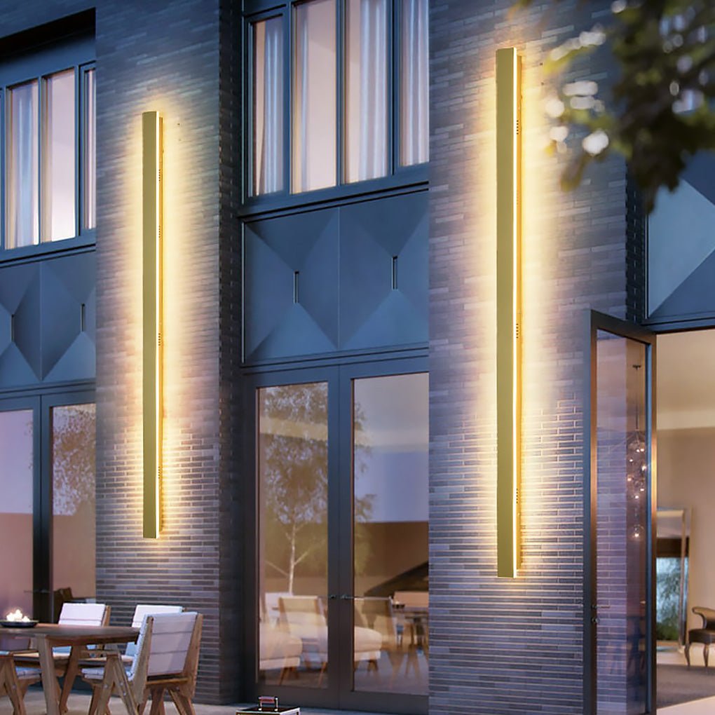 Outdoor Waterproof Rust-proof Minimalist Linear LED Wall Sconces Garden Lights - Lamp Outdoor