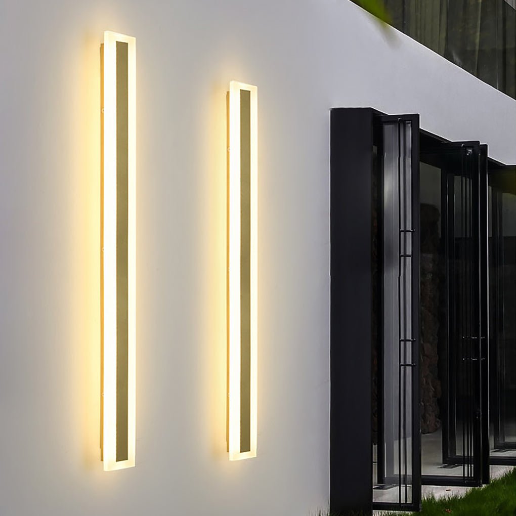 Outdoor Waterproof Rust-proof Minimalist Linear LED Wall Sconces Garden Lights - Lamp Outdoor