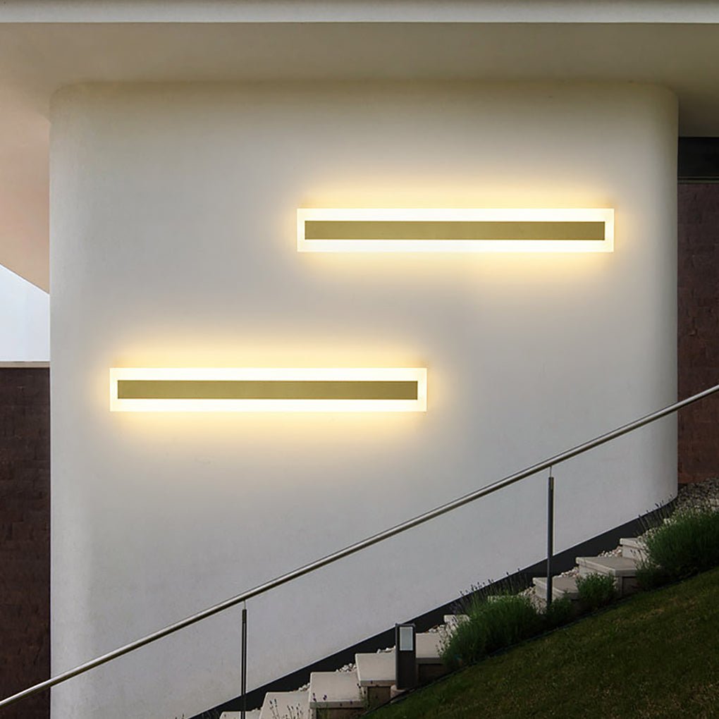 Outdoor Waterproof Rust-proof Minimalist Linear LED Wall Sconces Garden Lights - Lamp Outdoor