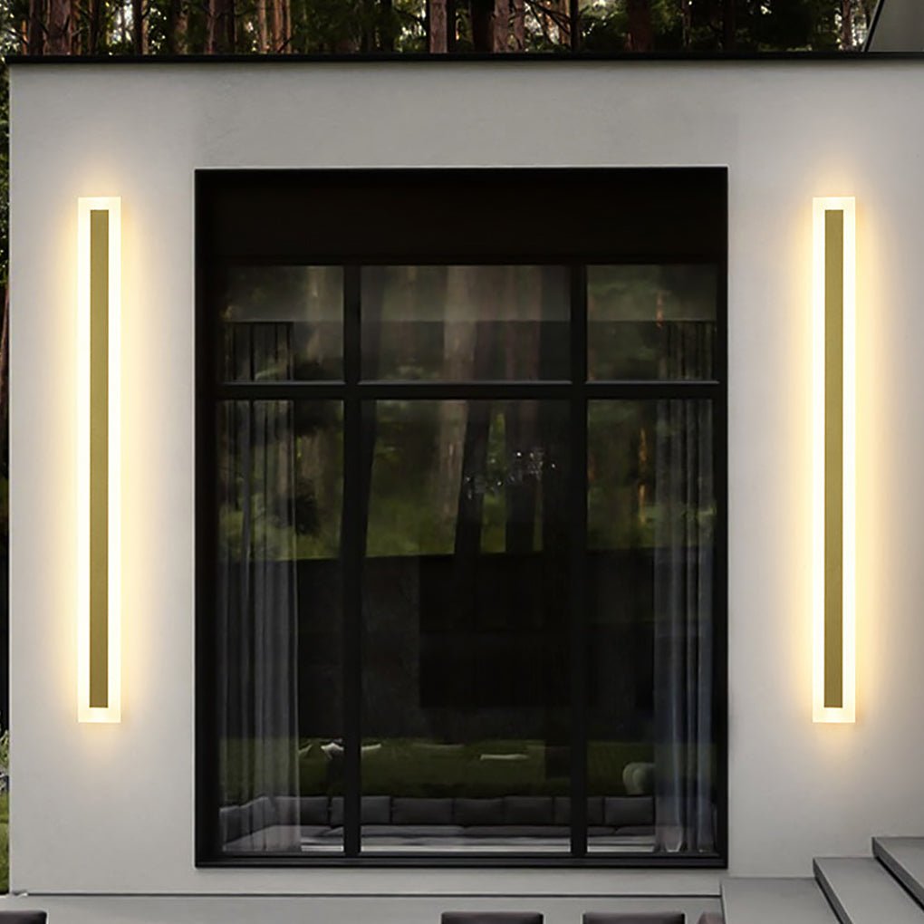 Outdoor Waterproof Rust-proof Minimalist Linear LED Wall Sconces Garden Lights - Lamp Outdoor
