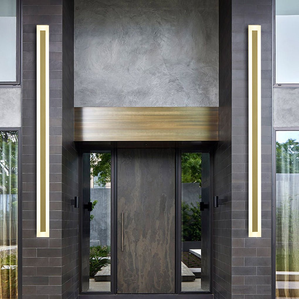 Outdoor Waterproof Rust-proof Minimalist Linear LED Wall Sconces Garden Lights - Lamp Outdoor
