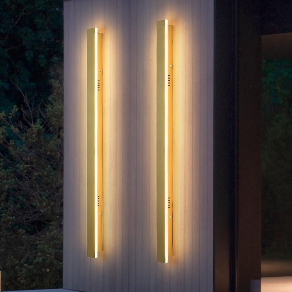 Outdoor Waterproof Rust-proof Minimalist Linear LED Wall Sconces Garden Lights - Lamp Outdoor