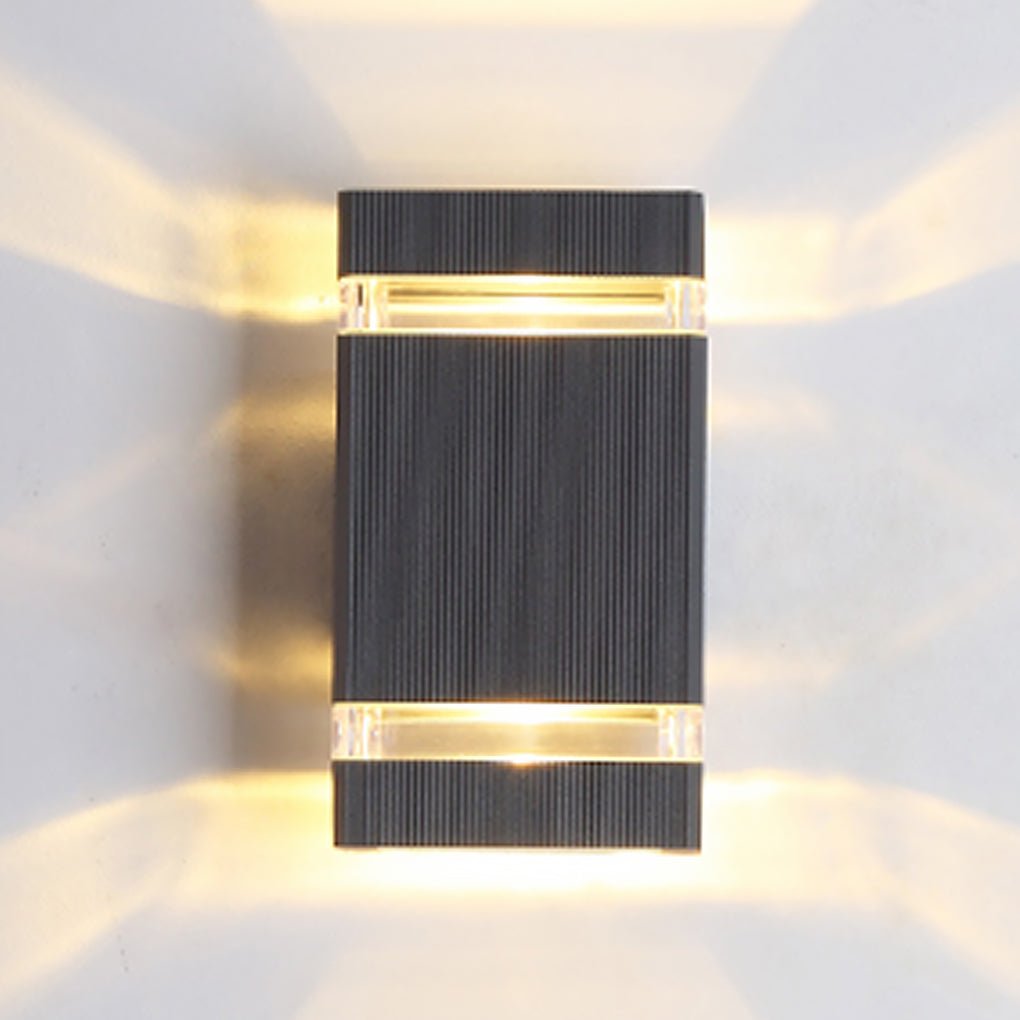 Square Round Waterproof Up And Down Lighting LED Modern Wall Sconces - Lamp Outdoor