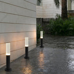 Transparent Acrylic Shade Aluminum Waterproof Modern Pathway Bollard Lights - Lamp Outdoor