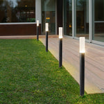 Transparent Acrylic Shade Aluminum Waterproof Modern Pathway Bollard Lights - Lamp Outdoor