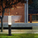 Transparent Acrylic Shade Aluminum Waterproof Modern Pathway Bollard Lights - Lamp Outdoor