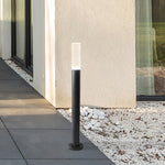 Transparent Acrylic Shade Aluminum Waterproof Modern Pathway Bollard Lights - Lamp Outdoor