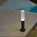 Transparent Acrylic Shade Aluminum Waterproof Modern Pathway Bollard Lights - Lamp Outdoor