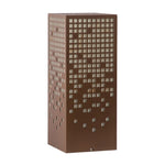 High-End Stainless Steel Outdoor LED Light with Unique Square Pattern for Elegant Bollard Lights - Lamp Outdoor