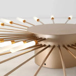 Wesley Flush-Mount Ceiling Light Fireworks, Black/Gold - Lamp Outdoor