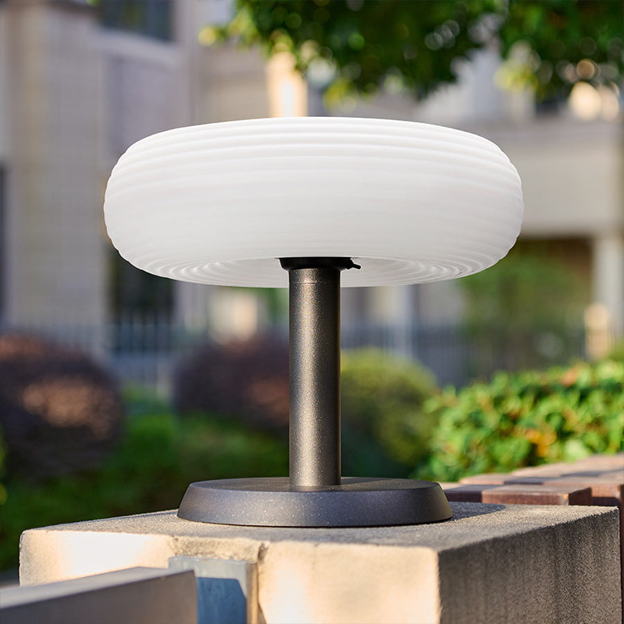 Outdoor Solar Pillar Lights Waterproof Round Landscape - Lamp Outdoor