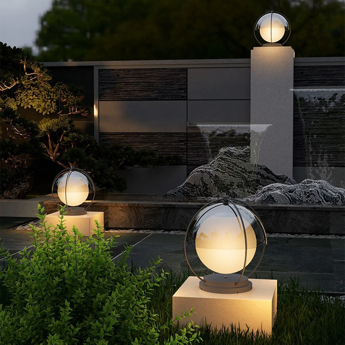 Waterproof Led Pillar Lights Outdoor Modern Minimalist - Lamp Outdoor