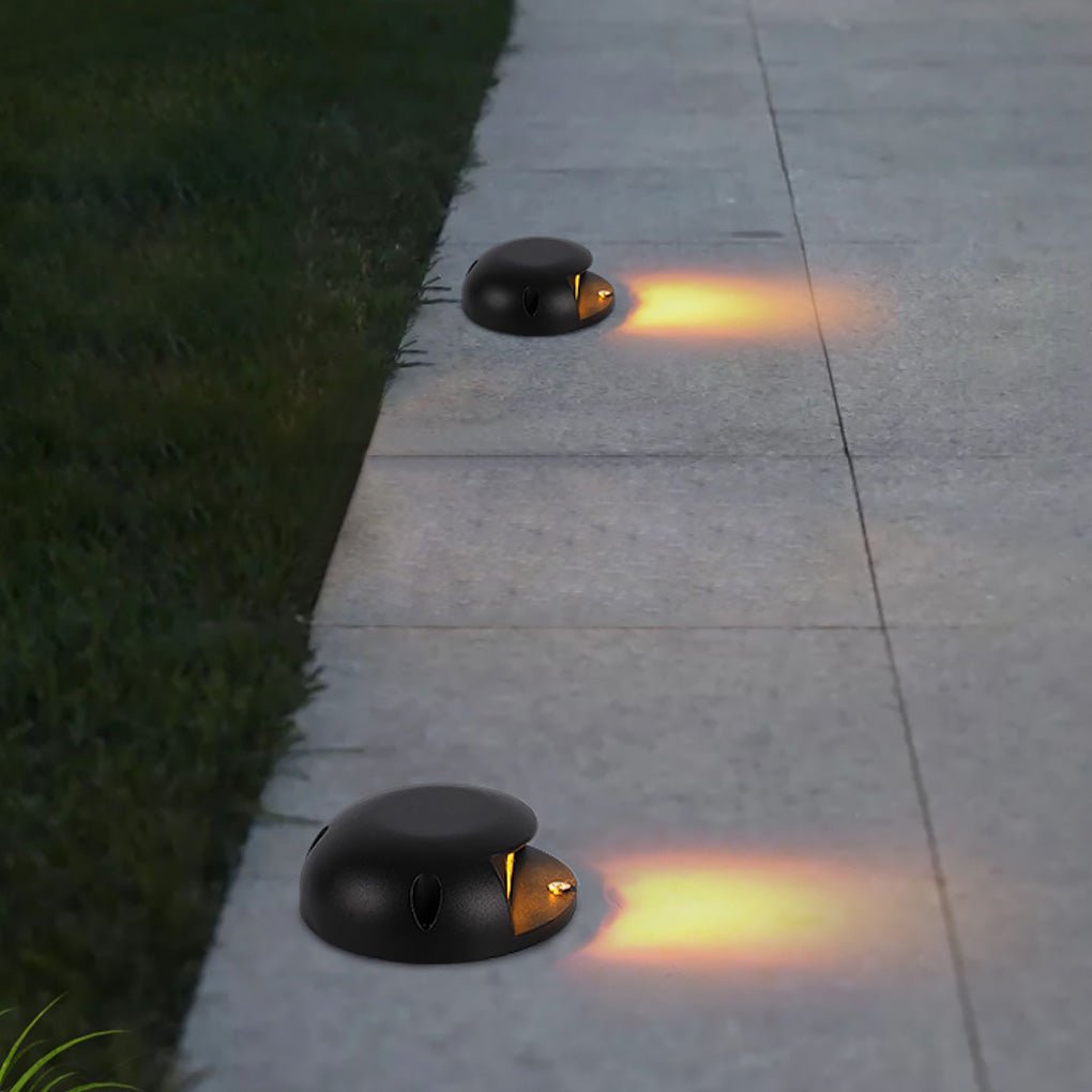 Modern Round LED Surface Flush Mounted Step Light Landscape Waterproof Decking Lights - Lamp Outdoor
