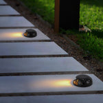 Modern Round LED Surface Flush Mounted Step Light Landscape Waterproof Decking Lights - Lamp Outdoor