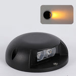 Modern Round LED Surface Flush Mounted Step Light Landscape Waterproof Decking Lights - Lamp Outdoor