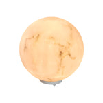 Waterproof Outdoor Pillar Light Faux Marble Moon Globe - Lamp Outdoor