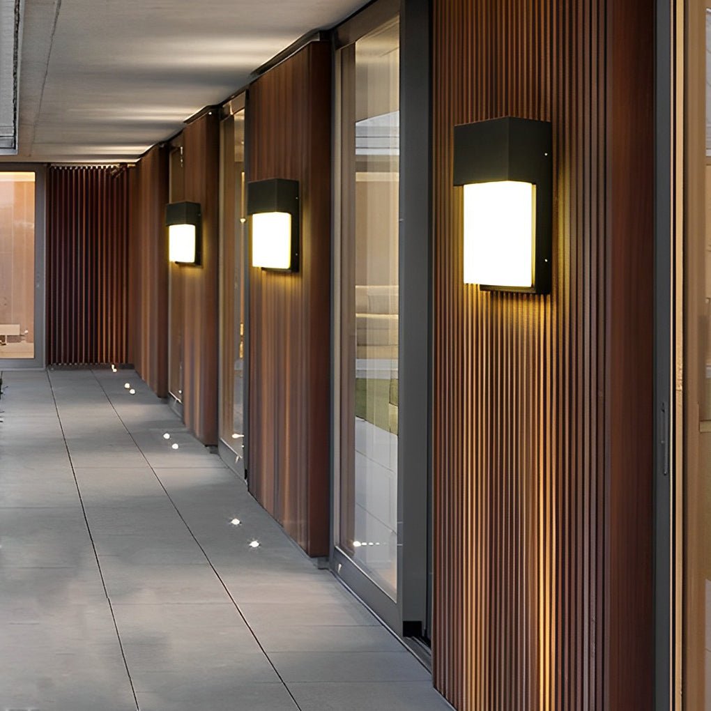 Rectangular Waterproof LED 10W Black Outdoor Wall Light - Lamp Outdoor