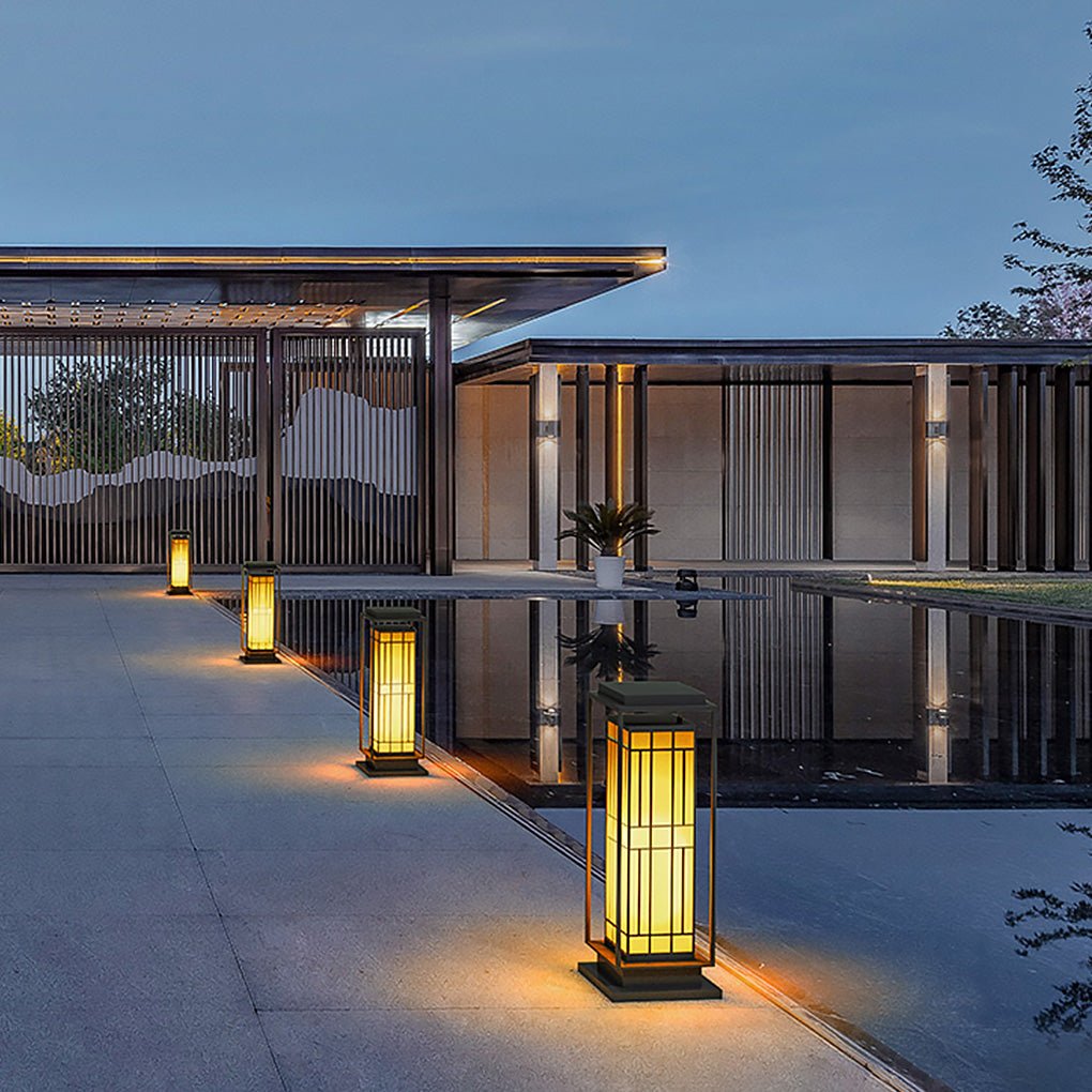 Asian Inspired Solar Path Lights Elegant Retro LED Decor for Outdoor Spaces - Lamp Outdoor