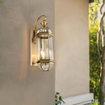 Retro Creative Copper Glass European Style Outdoor Wall Lights Exterior Lamp - Lamp Outdoor