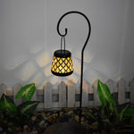 Retro Iron Mesh Solar Lanterns 2PCS LED Outdoor Hanging Lights - Lamp Outdoor