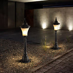 Vintage High Pole Garden Light Elegant Retro Outdoor Post Lighting - Lamp Outdoor