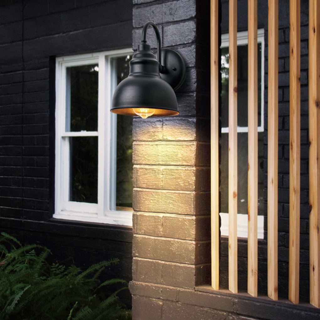 Retro Outdoor Waterproof Balcony Exterior Wall Light Gate Light with Light Sense - Lamp Outdoor