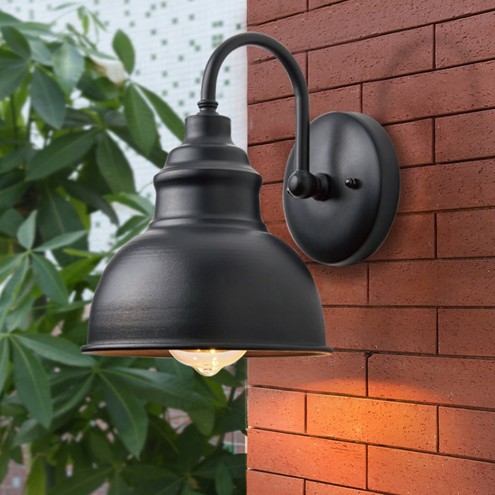 Retro Outdoor Waterproof Balcony Exterior Wall Light Gate Light with Light Sense - Lamp Outdoor