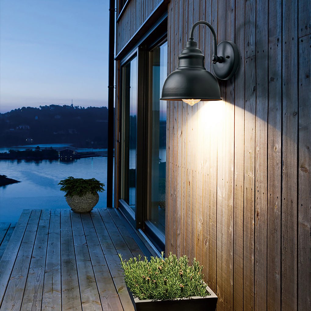 Retro Outdoor Waterproof Balcony Exterior Wall Light Gate Light with Light Sense - Lamp Outdoor