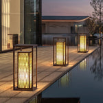 Classic Asian Courtyard Rectangular LED Outdoor Light - Lamp Outdoor