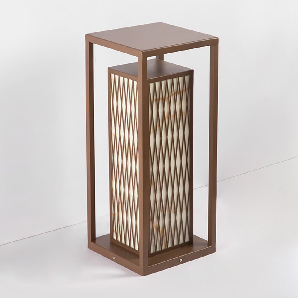 Classic Asian Courtyard Rectangular LED Outdoor Light - Lamp Outdoor