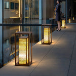 Classic Asian Courtyard Rectangular LED Outdoor Light - Lamp Outdoor