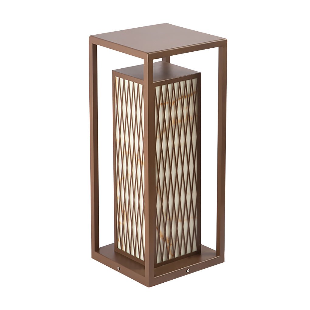 Classic Asian Courtyard Rectangular LED Outdoor Light - Lamp Outdoor