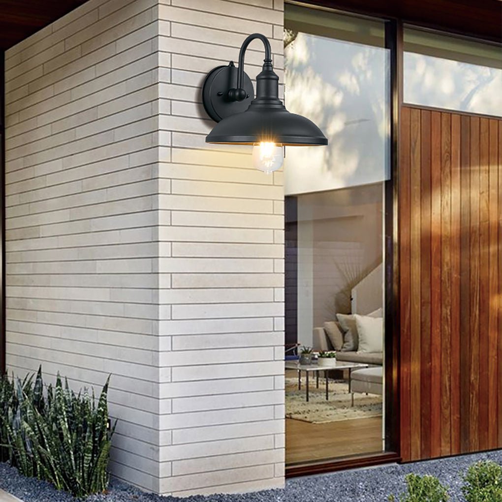 Retro Outdoor Waterproof Induction LED Wall Sconces Balcony Stair Garden Light - Lamp Outdoor