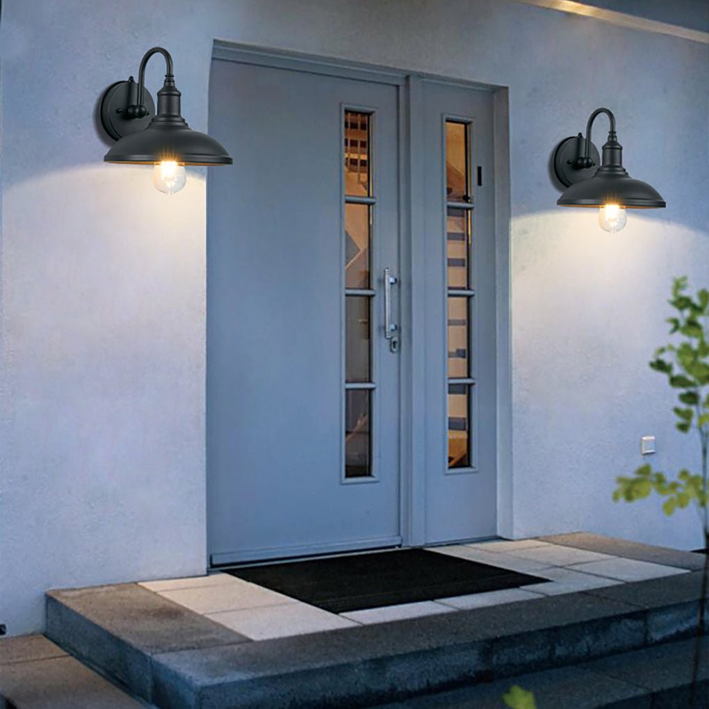 Retro Outdoor Waterproof Induction LED Wall Sconces Balcony Stair Garden Light - Lamp Outdoor