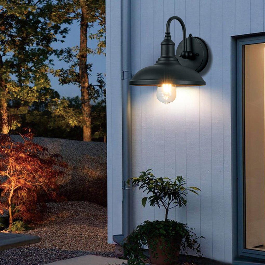 Retro Outdoor Waterproof Induction LED Wall Sconces Balcony Stair Garden Light - Lamp Outdoor