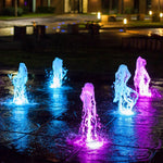 Vibrant LED Ring Pool Lights Waterproof and Colorful Fountain Illumination - Lamp Outdoor