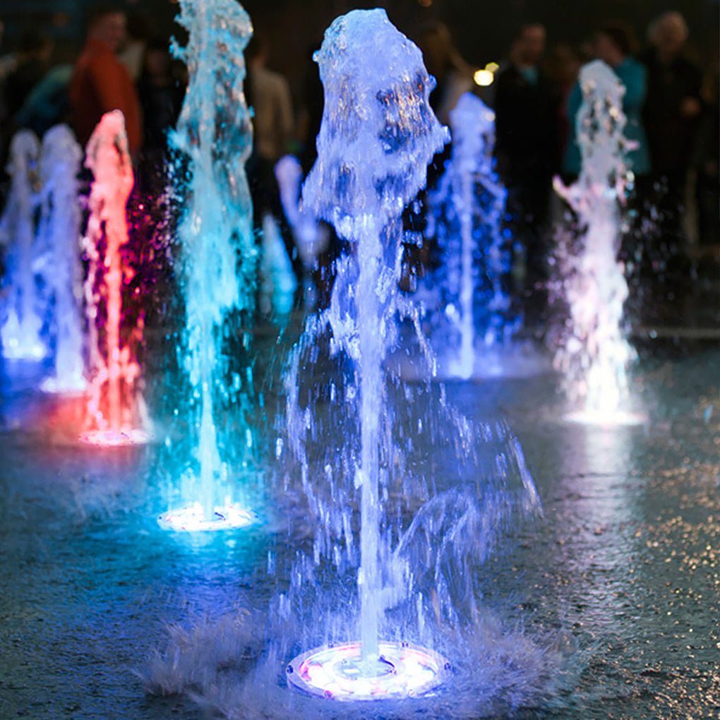 Vibrant LED Ring Pool Lights Waterproof and Colorful Fountain Illumination - Lamp Outdoor