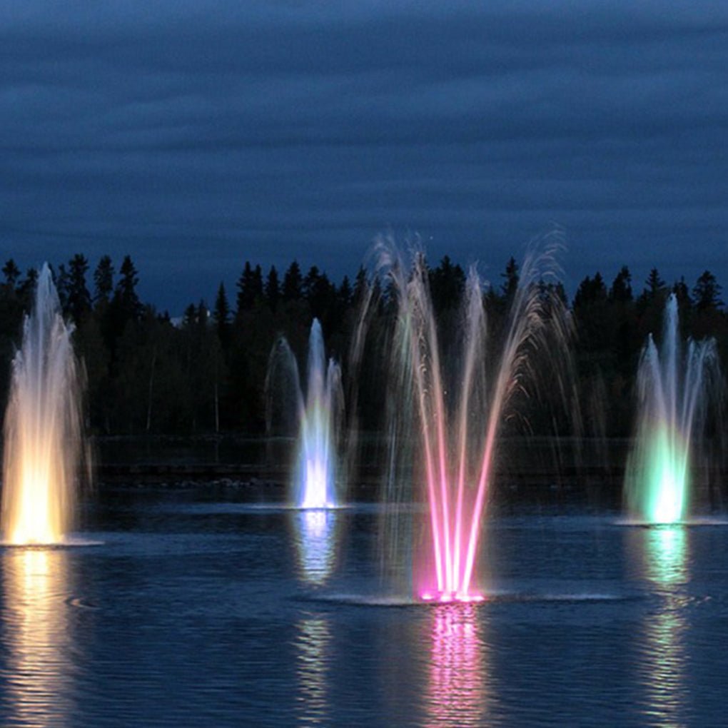 Vibrant LED Ring Pool Lights Waterproof and Colorful Fountain Illumination - Lamp Outdoor