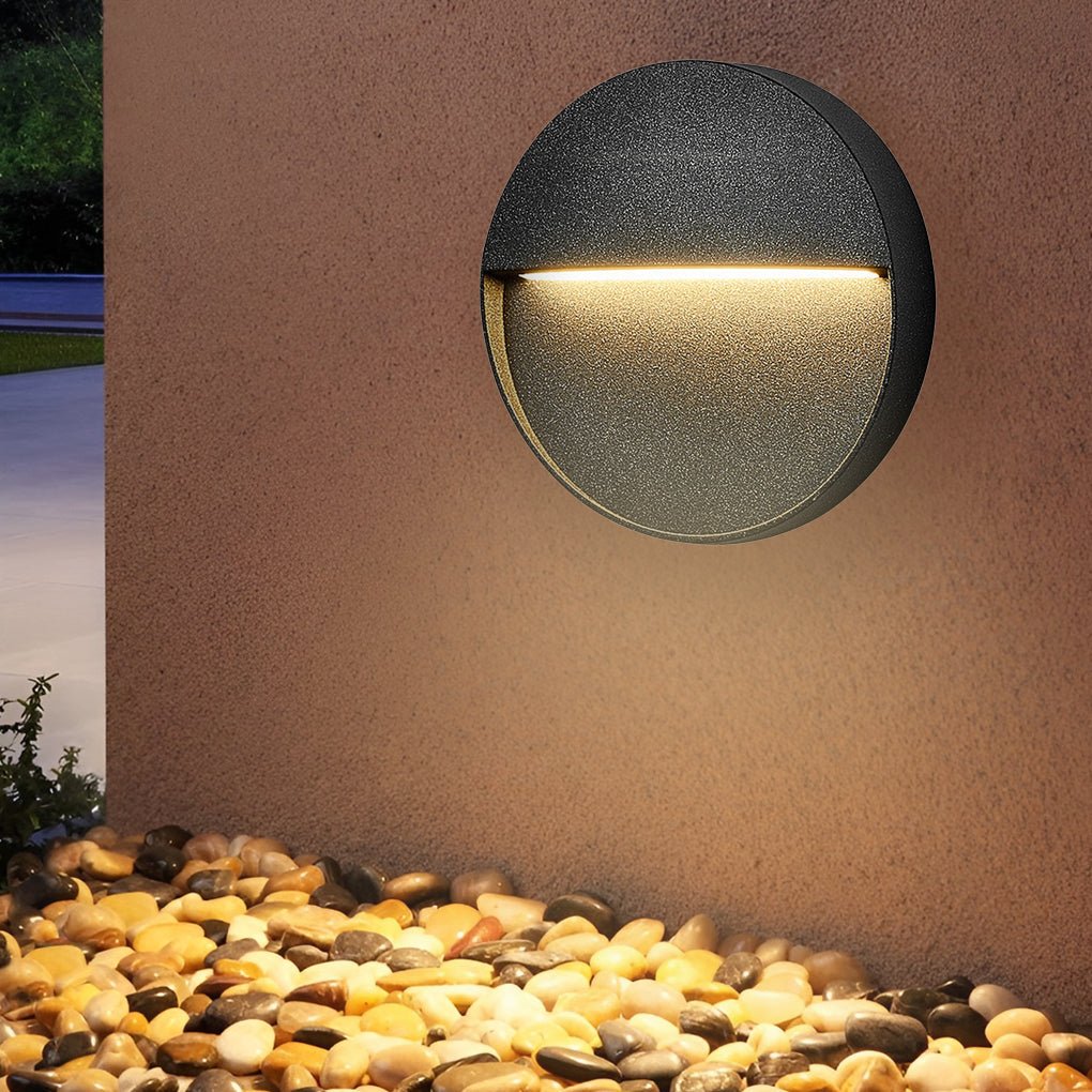 Round Creative Waterproof Stair Lights Outdoor Wall Lights Step Lights Stairway Sconces - Lamp Outdoor