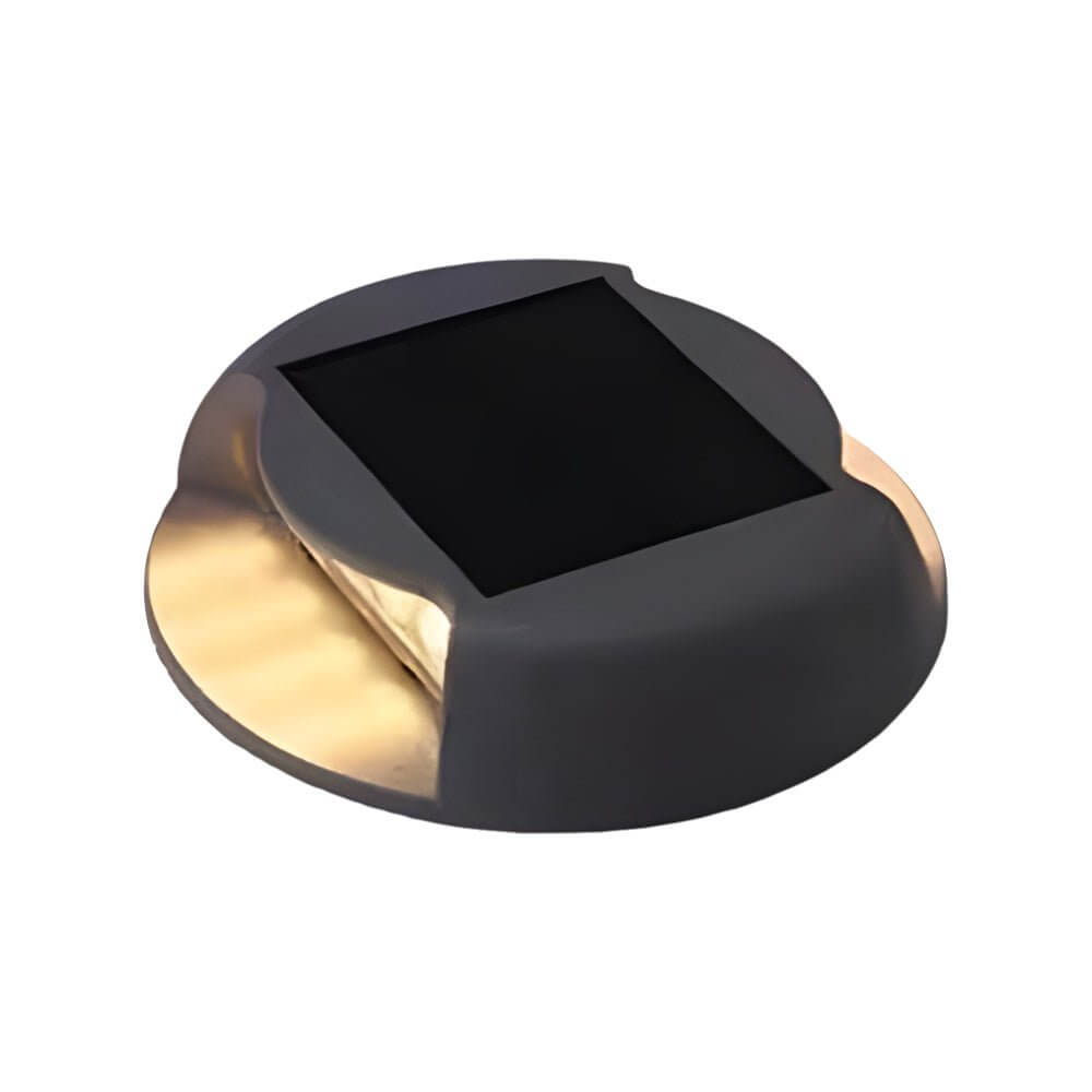 Round Solar LED Step/Deck Light - Lamp Outdoor