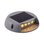 Round Solar LED Step/Deck Light - Lamp Outdoor