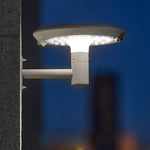 Round Solar-Powered LED Outdoor Wall Light with Motion Sensor - Lamp Outdoor