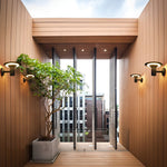 Round UFO-shaped LED Waterproof Solar Modern Outdoor Sconces Wall Lamp - Lamp Outdoor