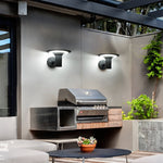 Round UFO-shaped LED Waterproof Solar Modern Outdoor Sconces Wall Lamp - Lamp Outdoor