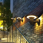 Round UFO-shaped LED Waterproof Solar Modern Outdoor Sconces Wall Lamp - Lamp Outdoor