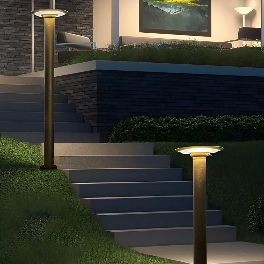 Innovative UFO-Shaped Solar Pathway Lights Durable Outdoor Lighting - Lamp Outdoor