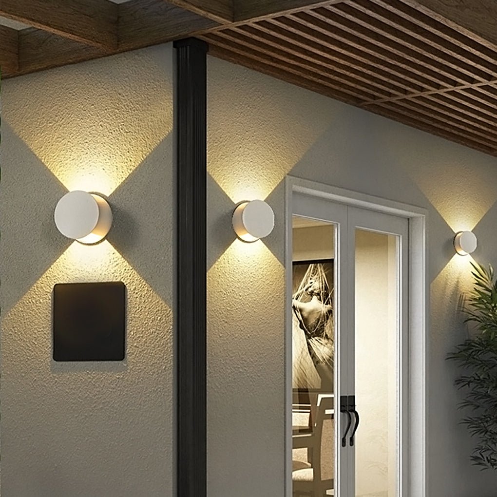 Round Up and Down Lights Waterproof LED Wall Lights for Indoor Outdoor Balcony - Lamp Outdoor