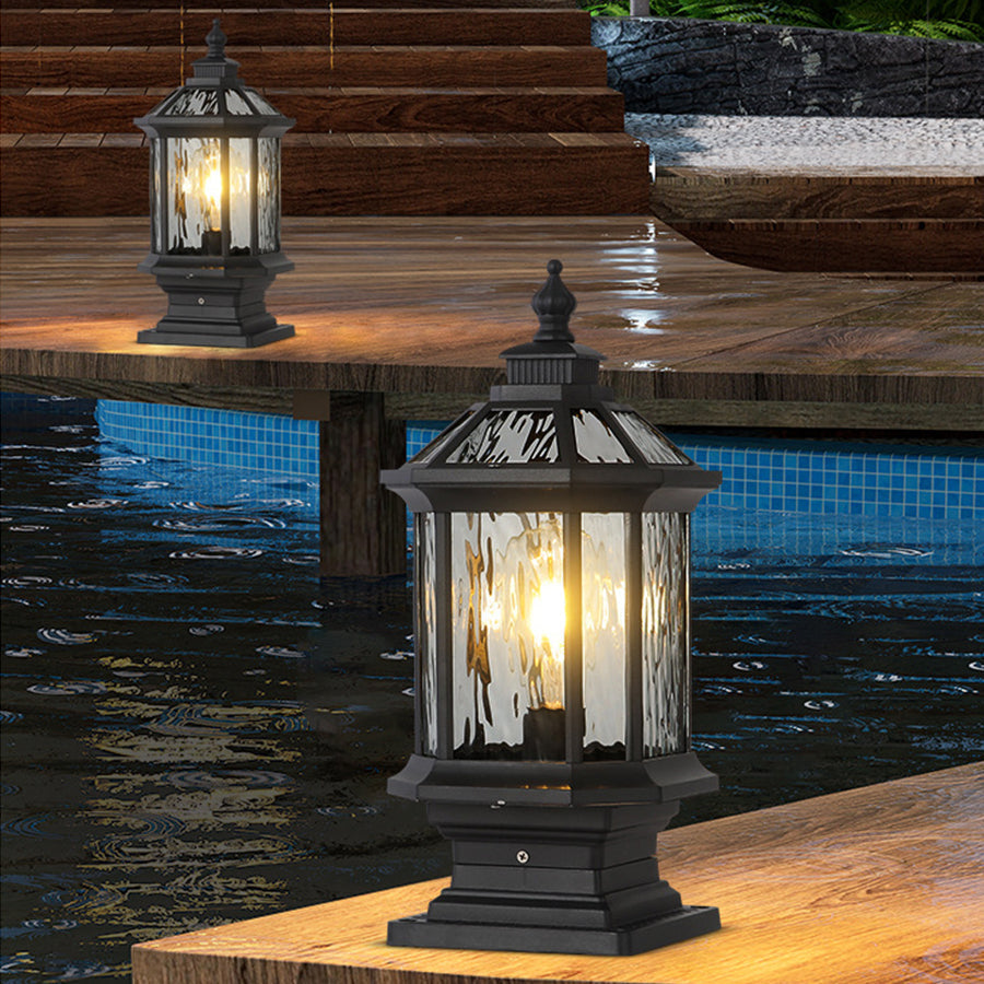 Vintage Lantern Pillar Lights European-style - Lamp Outdoor