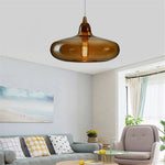 June Amber Glass Pendant Light - Lamp Outdoor
