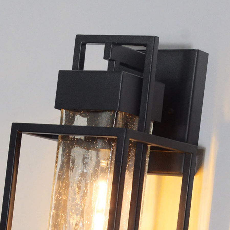 Waterproof Iron Art Black Outdoor Sconces Vintage Style - Lamp Outdoor